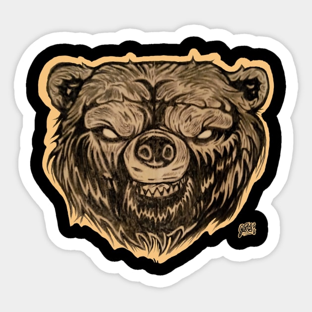 Ronnie’s Bear Sticker by Popoffthepage